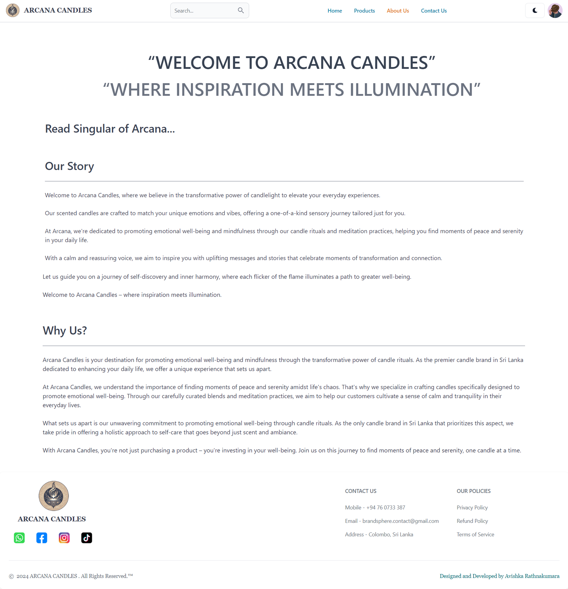 Arcana Candle UI Screenshot 5