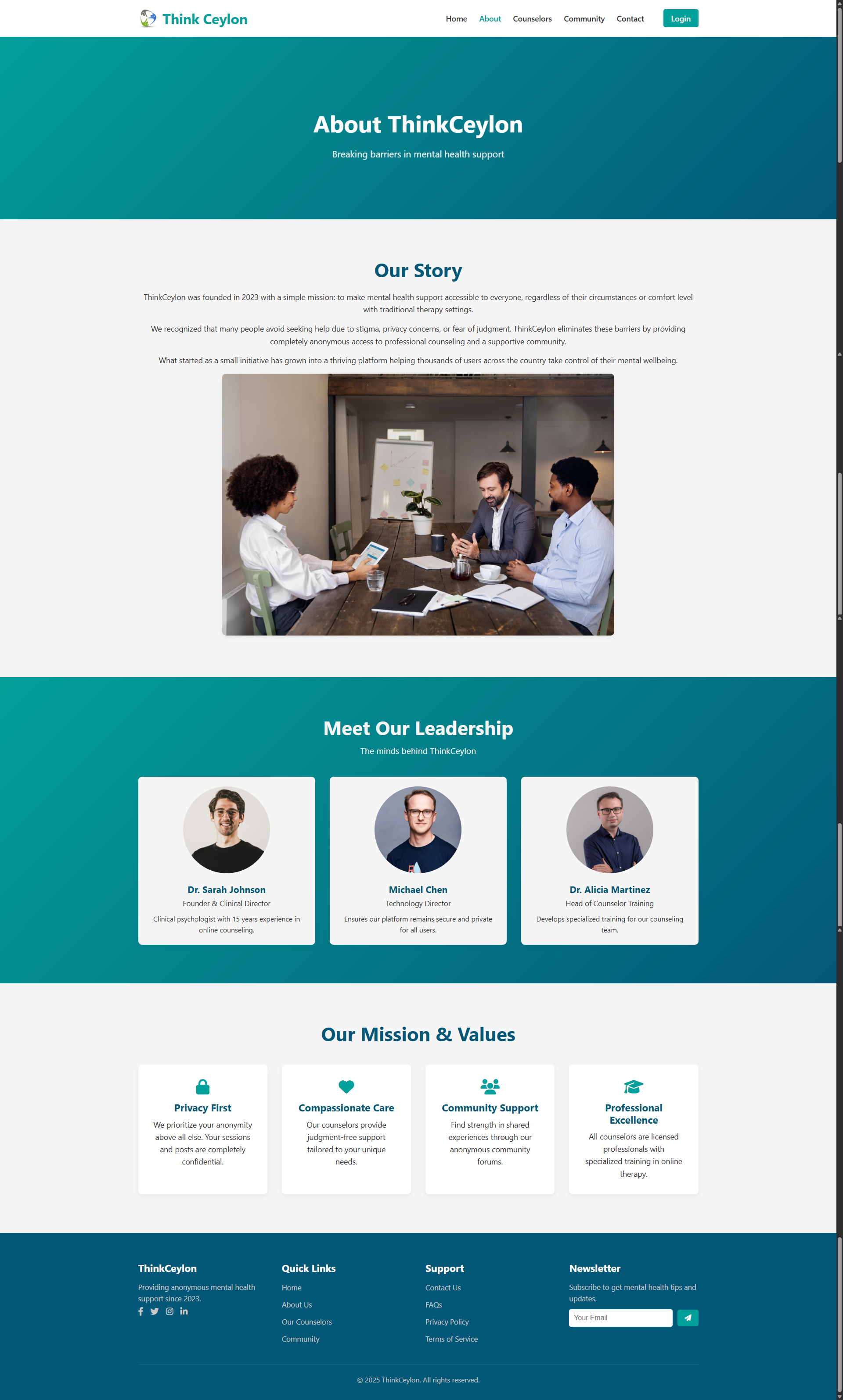 Online Counseling Platform UI Screenshot 4