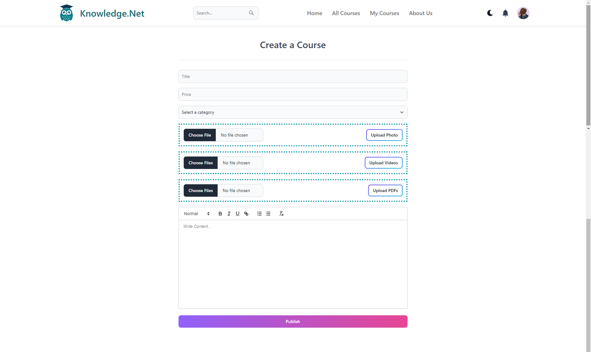 Education Platform UI Screenshot 14