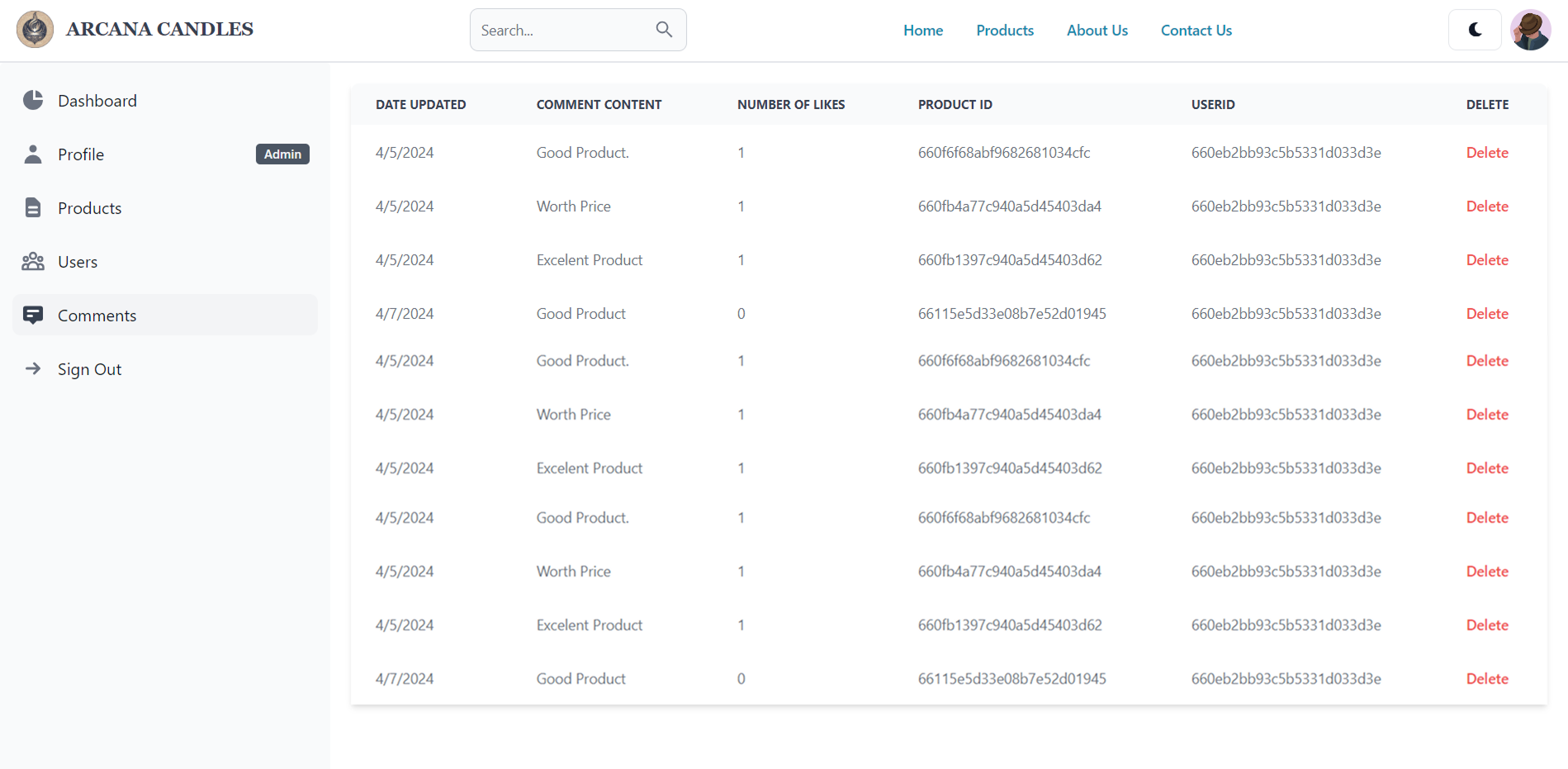 Arcana Candle UI Screenshot 13