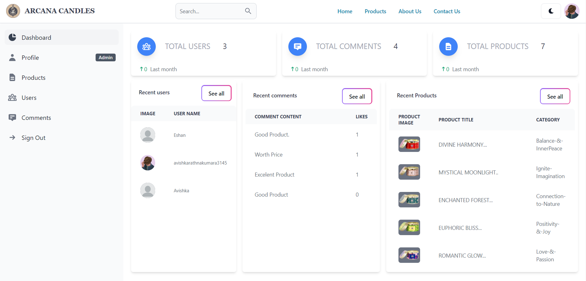 Arcana Candle UI Screenshot 10