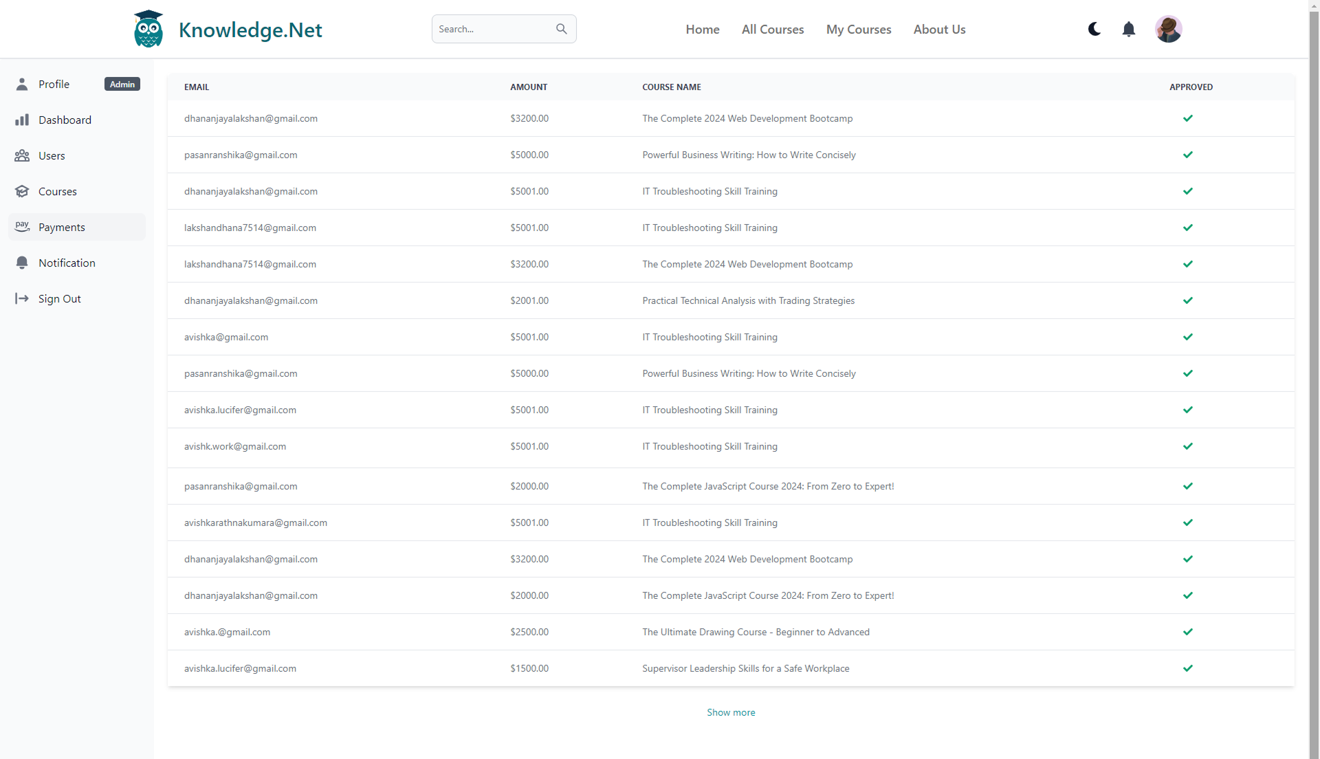 Education Platform UI Screenshot 12