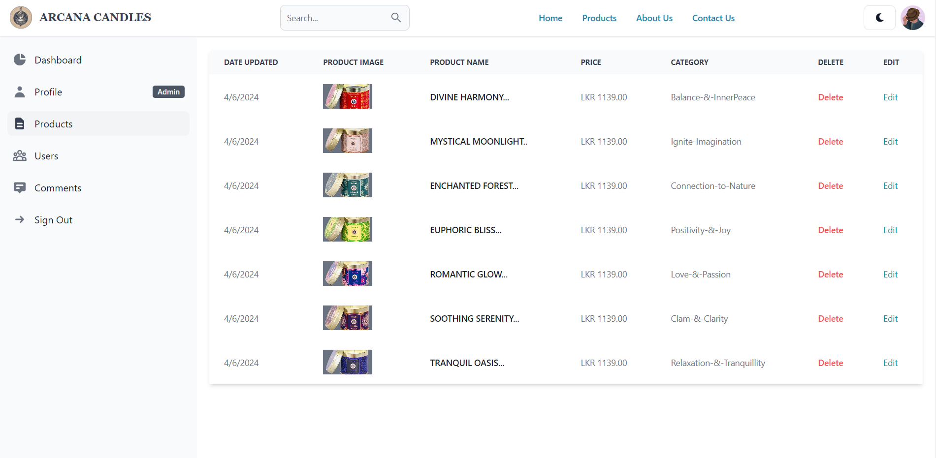 Arcana Candle UI Screenshot 11