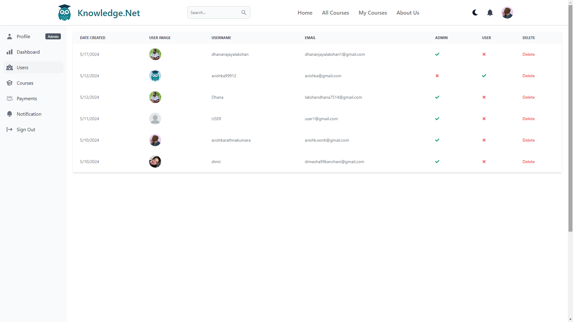 Education Platform UI Screenshot 9
