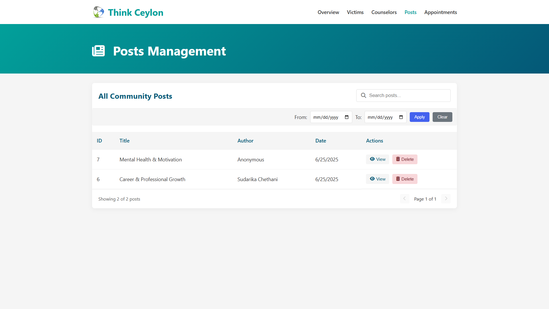 Online Counseling Platform UI Screenshot 11