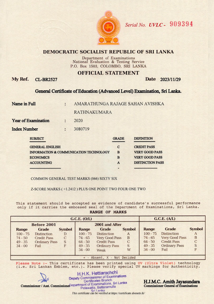 General Certificate of Education Advanced Level Examination