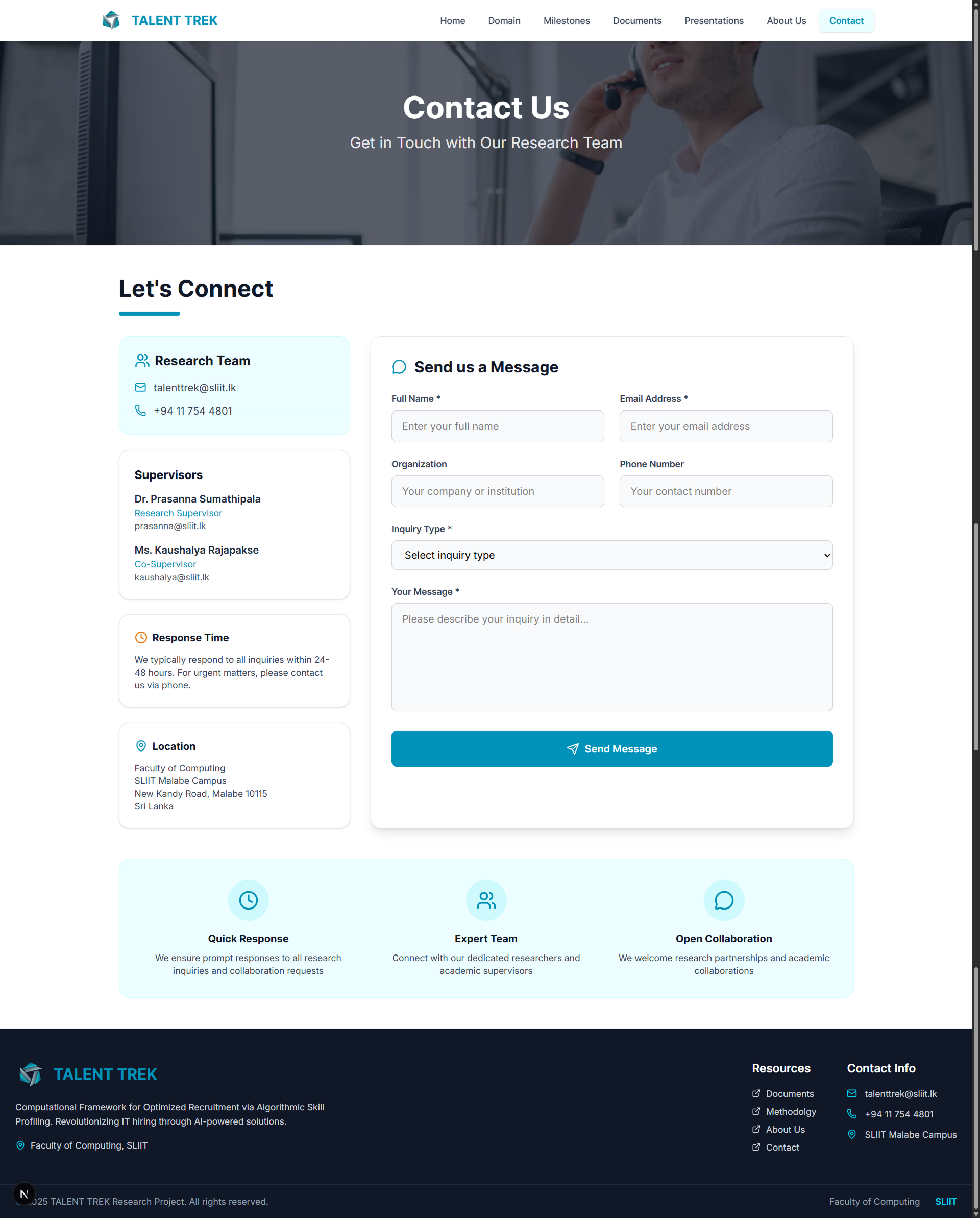 Talent Trek Website UI Screenshot 3