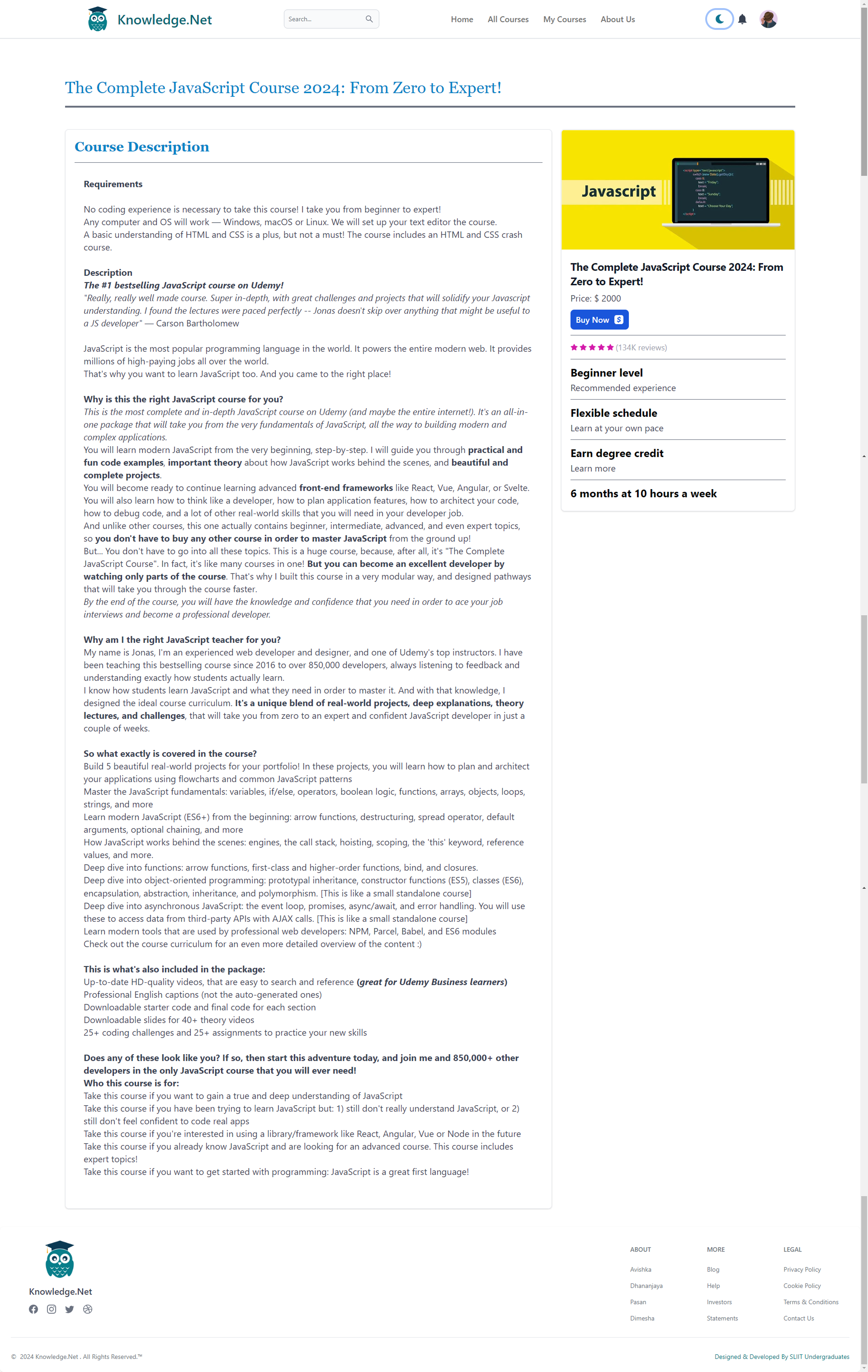 Education Platform UI Screenshot 5