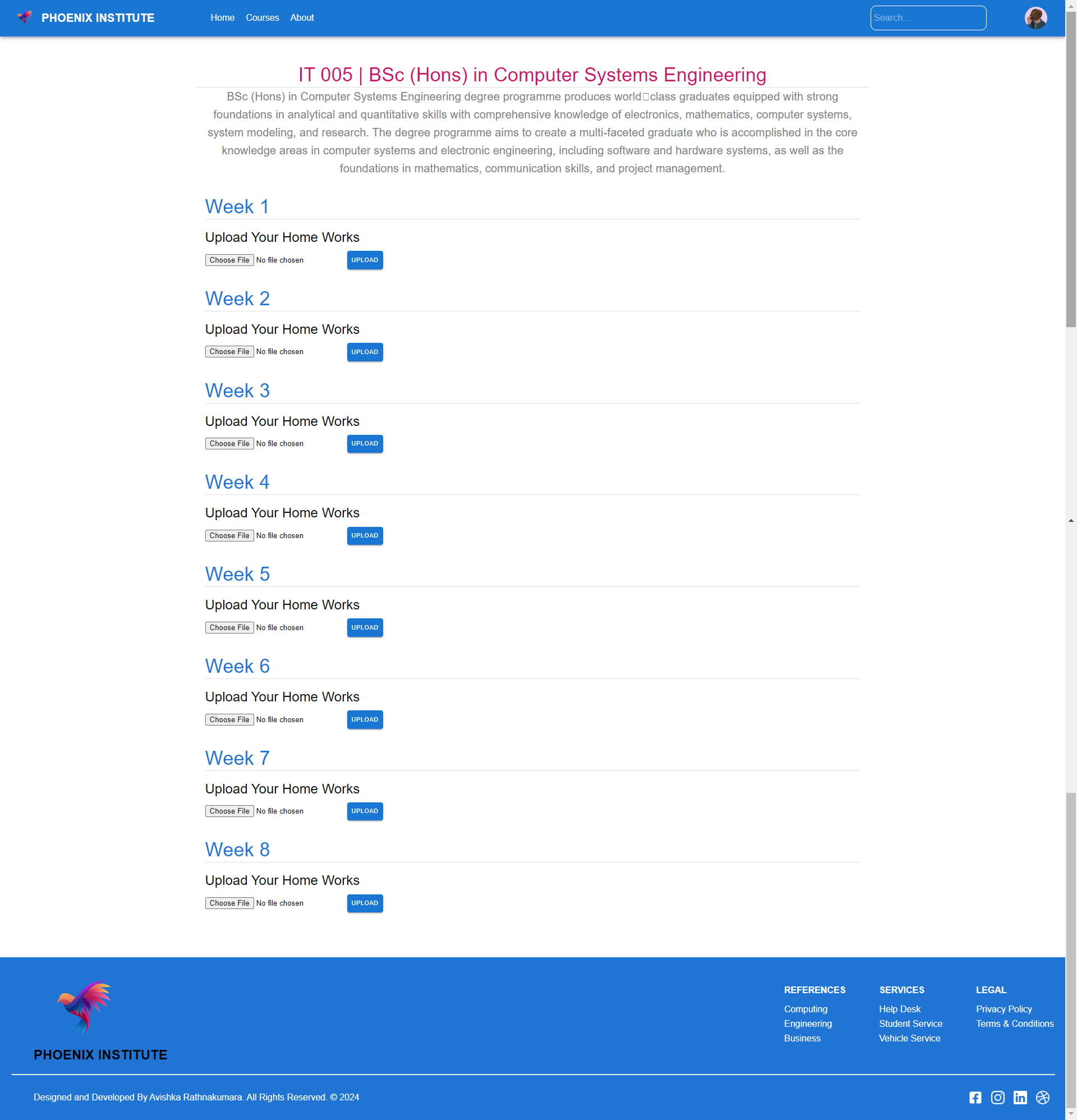 Student Management UI Screenshot 4