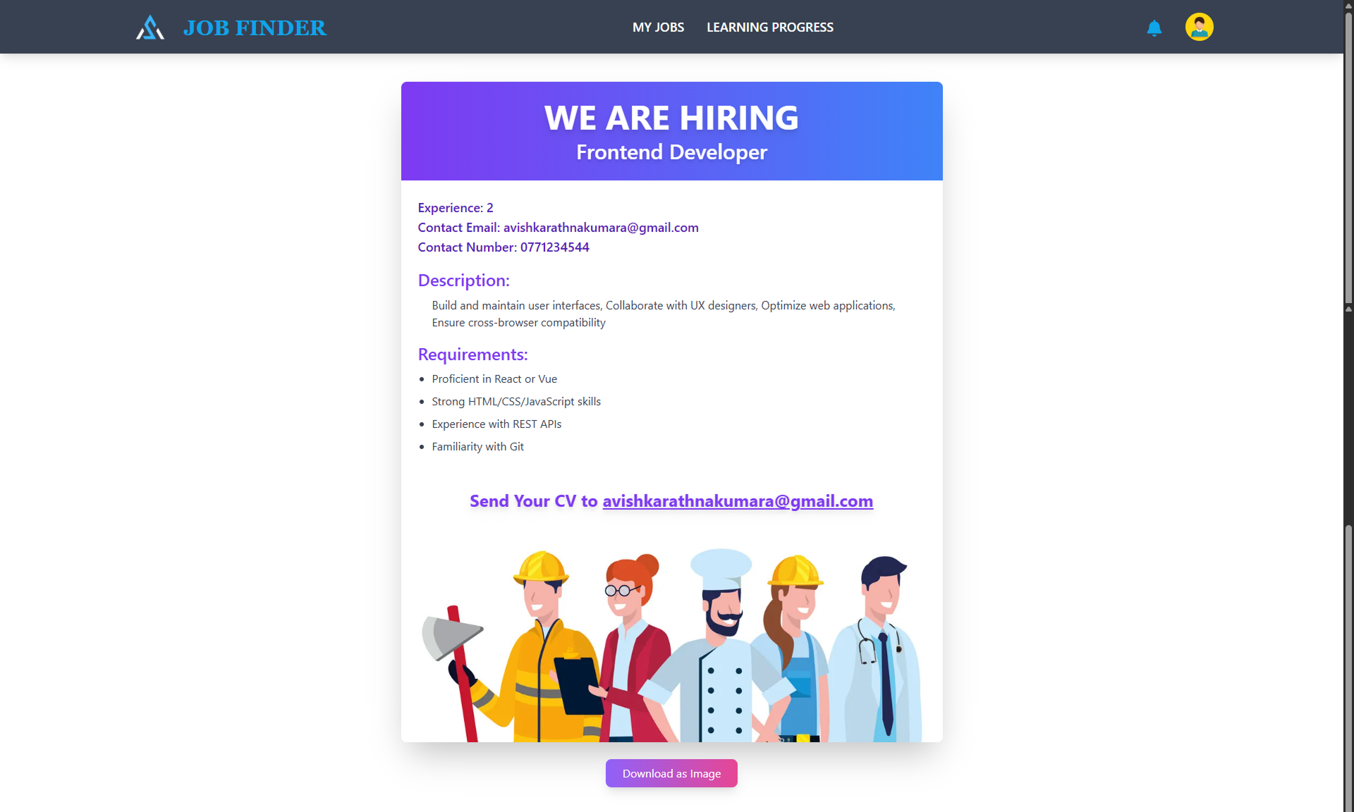 Job Portal Web Application UI Screenshot 18