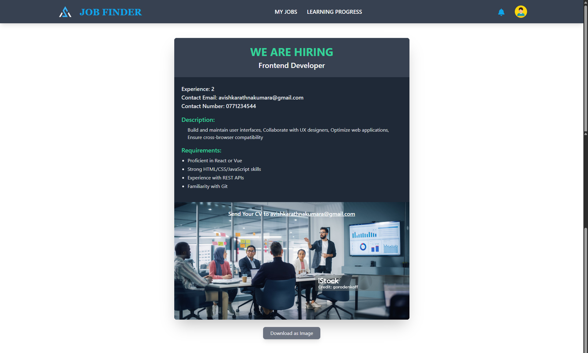 Job Portal Web Application UI Screenshot 19