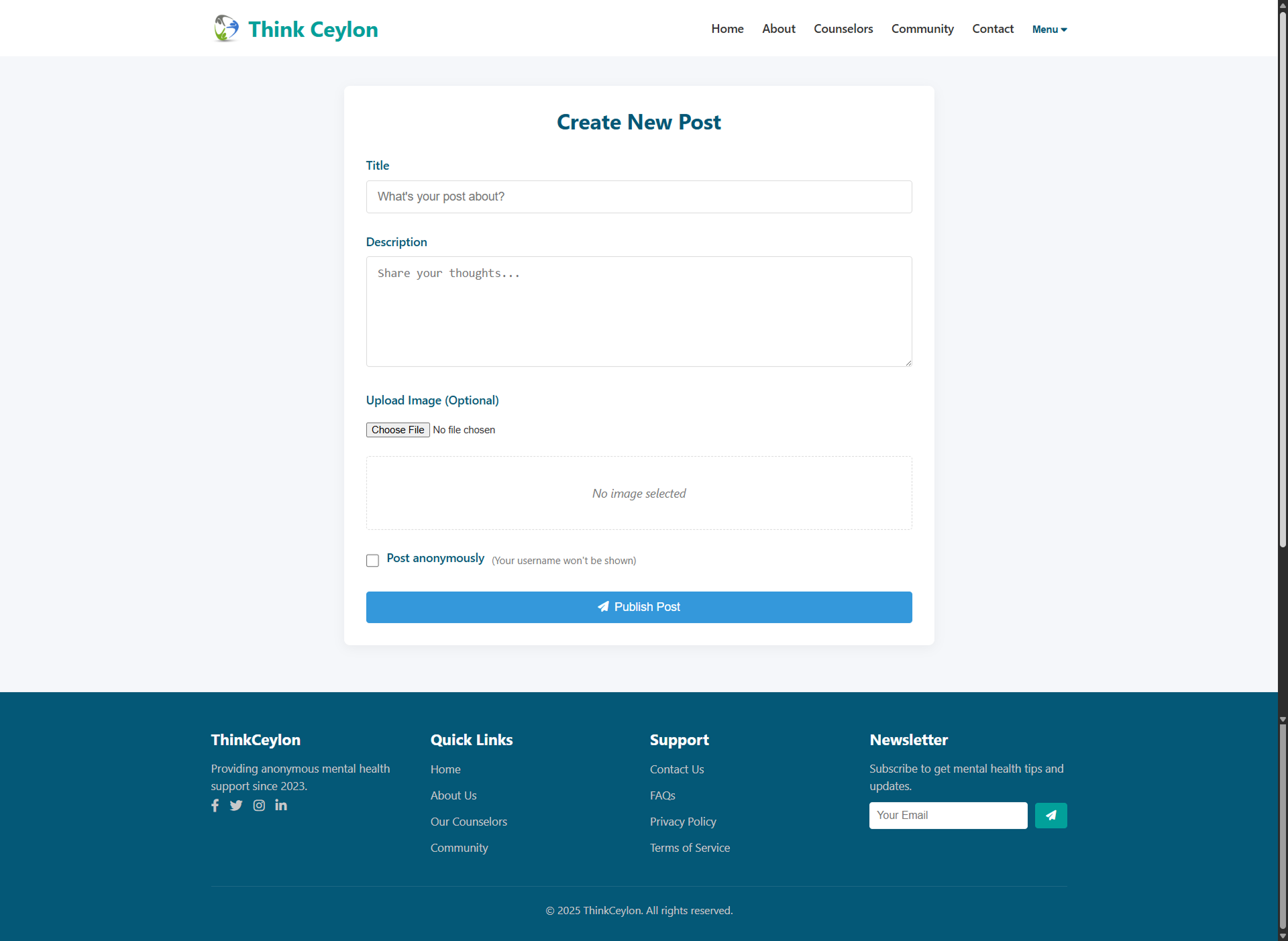 Online Counseling Platform UI Screenshot 14