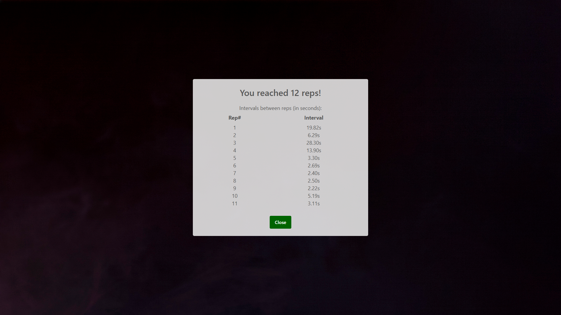 Fitness Analyzer UI Screenshot 14