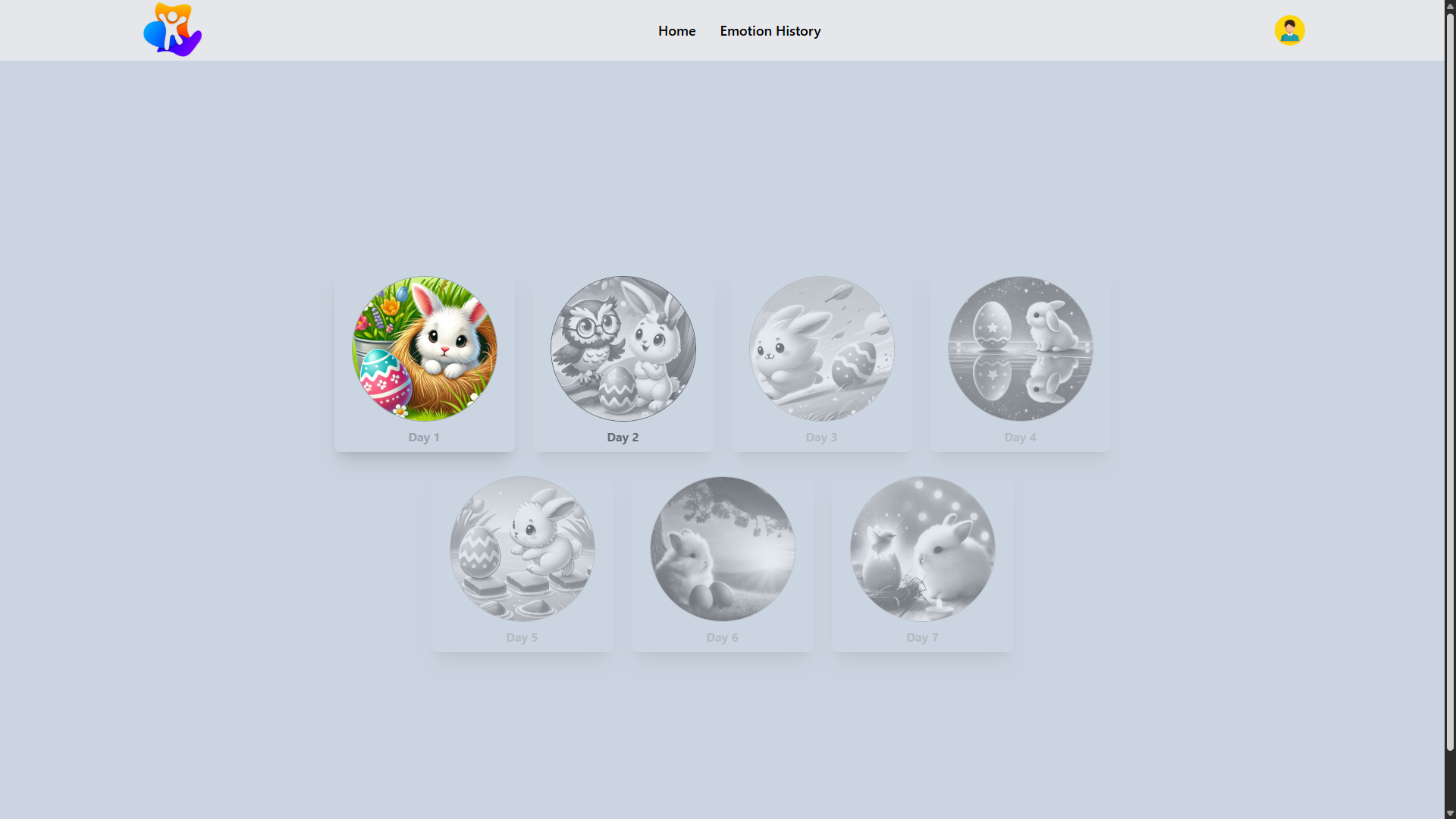 Emotion Tracking and Game Activity Platform UI Screenshot 7