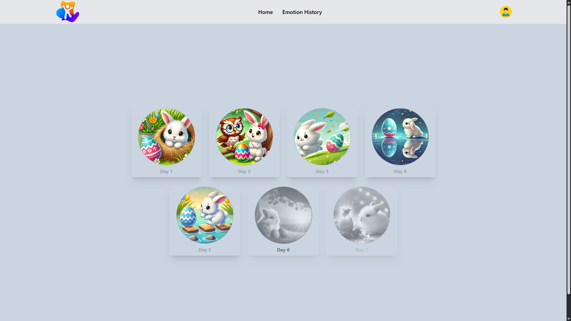Emotion Tracking and Game Activity Platform UI Screenshot 15
