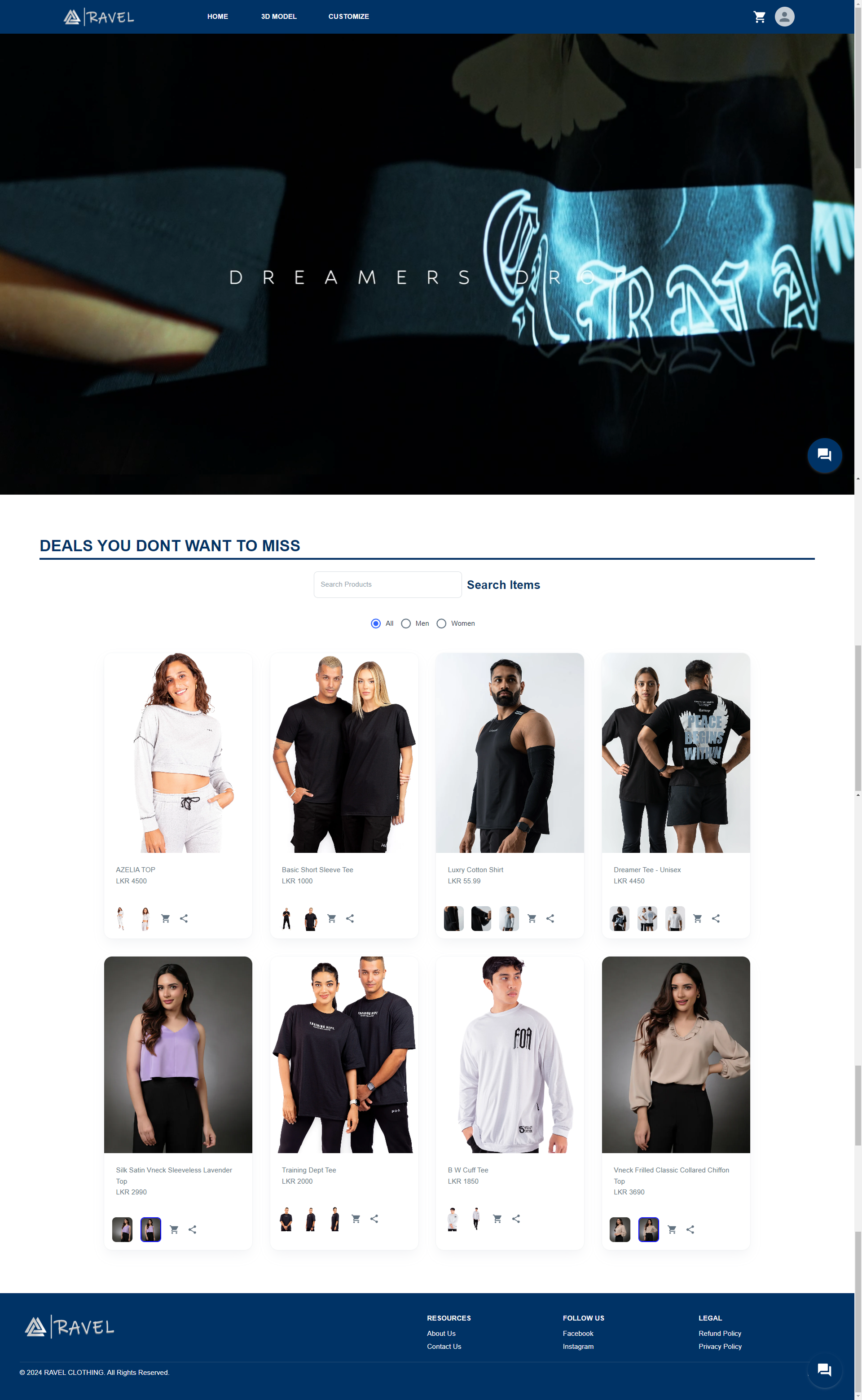 Virtual Dressing Room UI Screenshot 1
