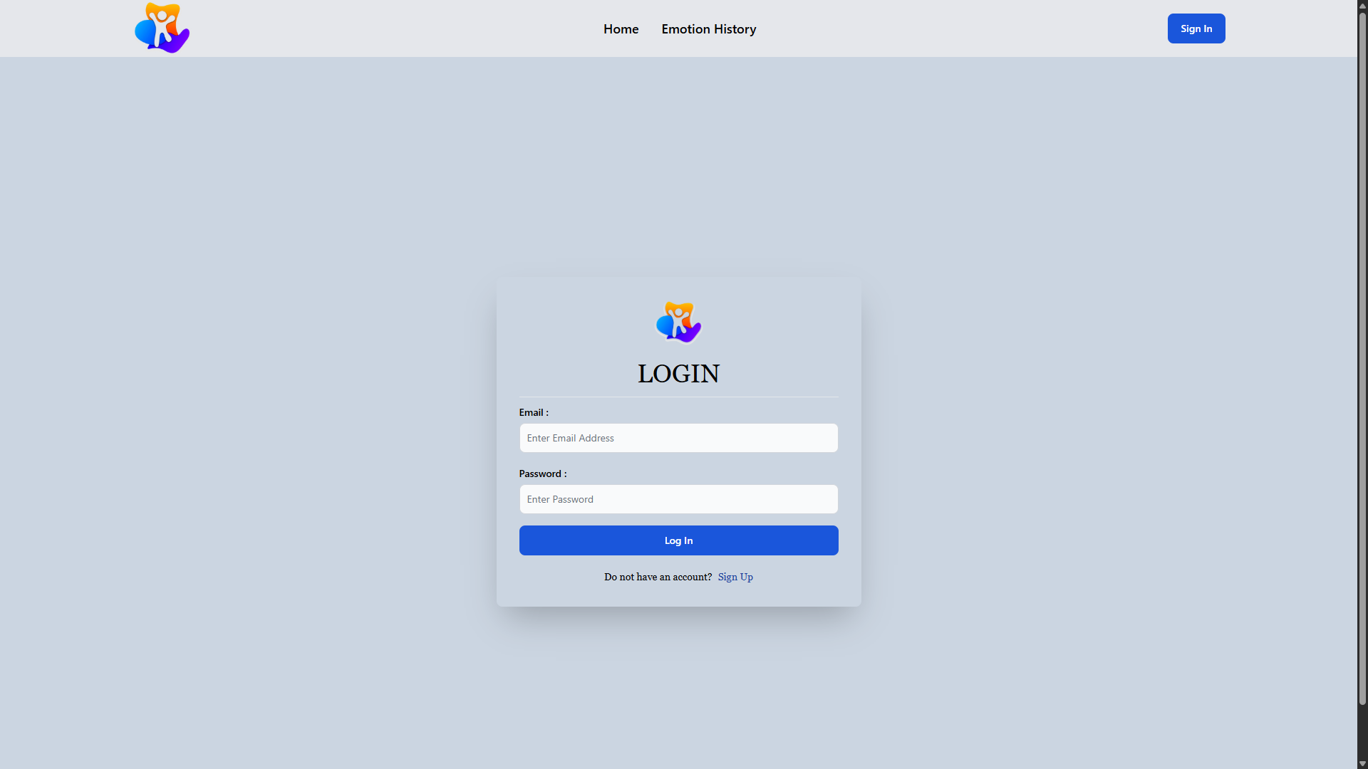 Emotion Tracking and Game Activity Platform UI Screenshot 26