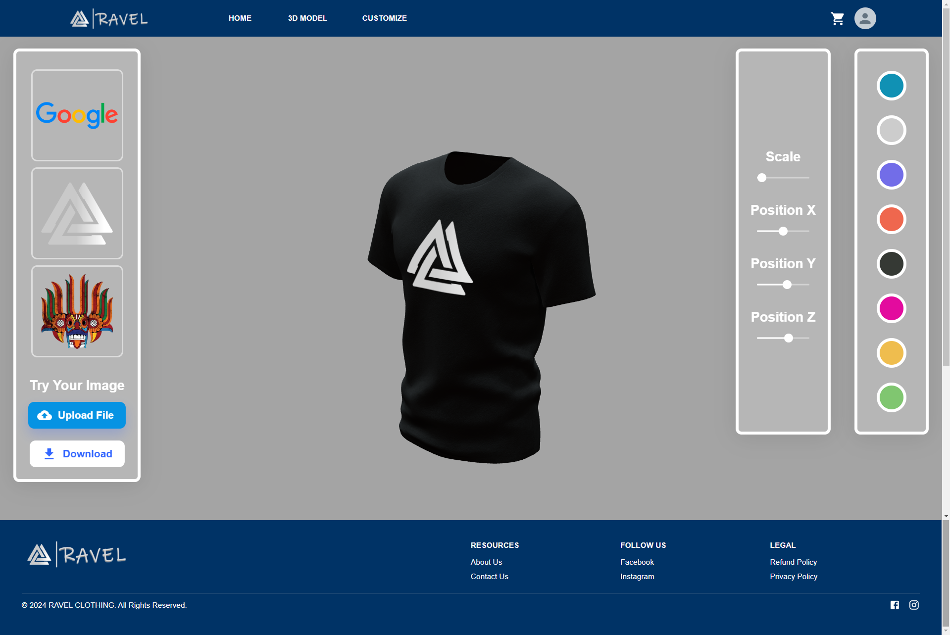 Virtual Dressing Room UI Screenshot 6