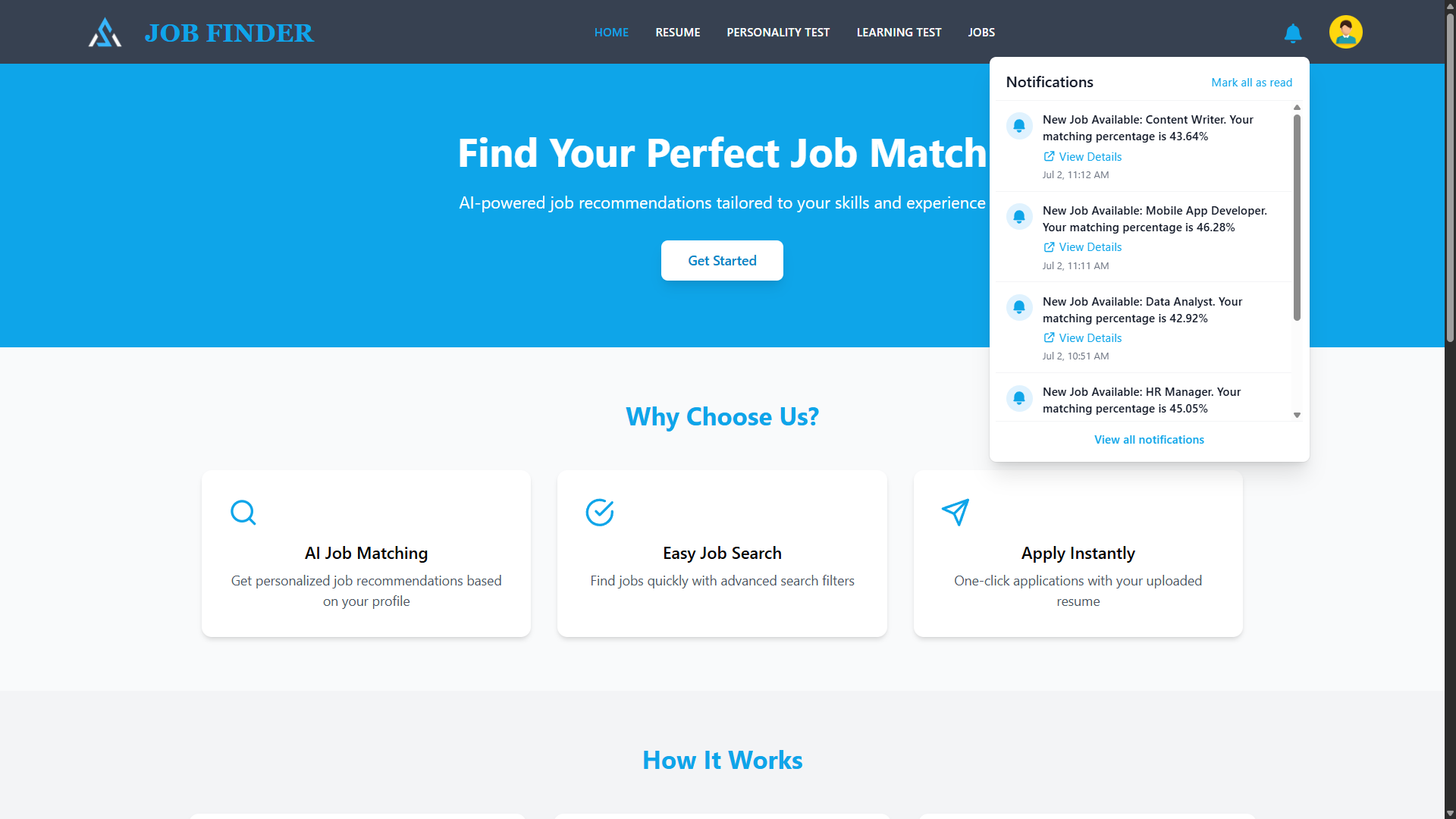 Job Portal Web Application UI Screenshot 34