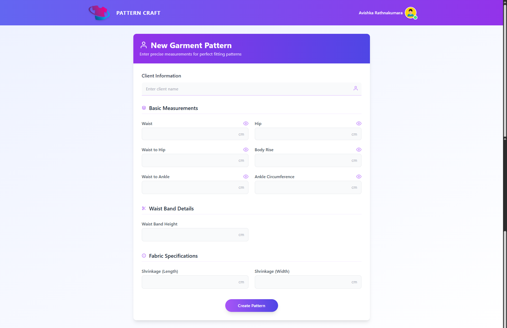 Garment Pattern Prediction UI Screenshot 2
