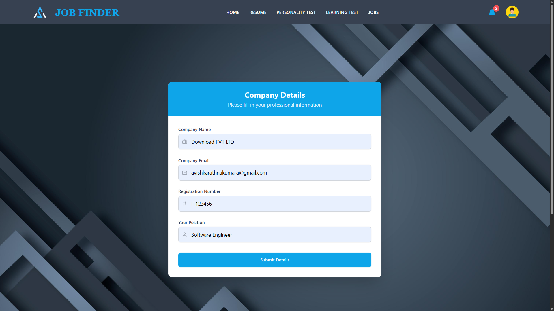Job Portal Web Application UI Screenshot 31