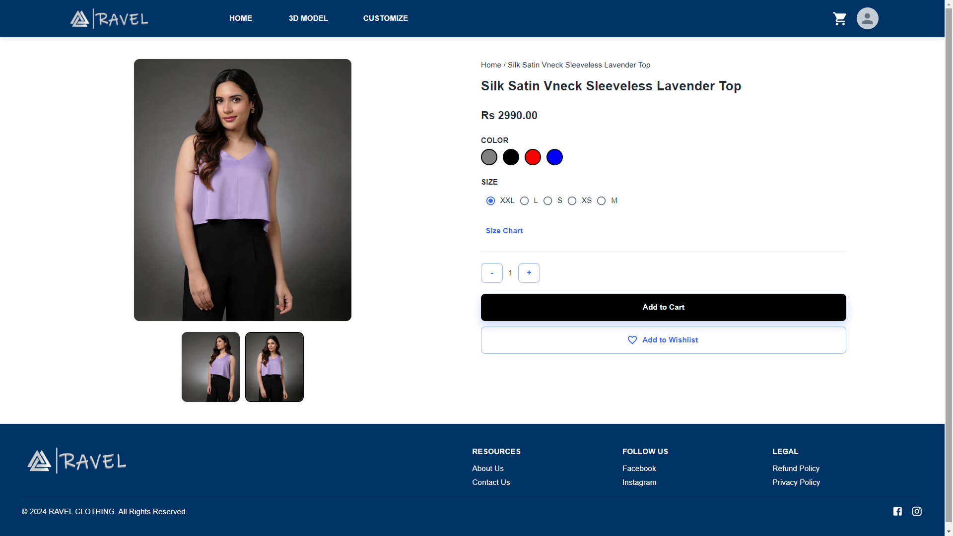 Virtual Dressing Room UI Screenshot 3