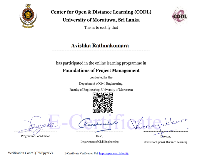 Foundations of Project Management