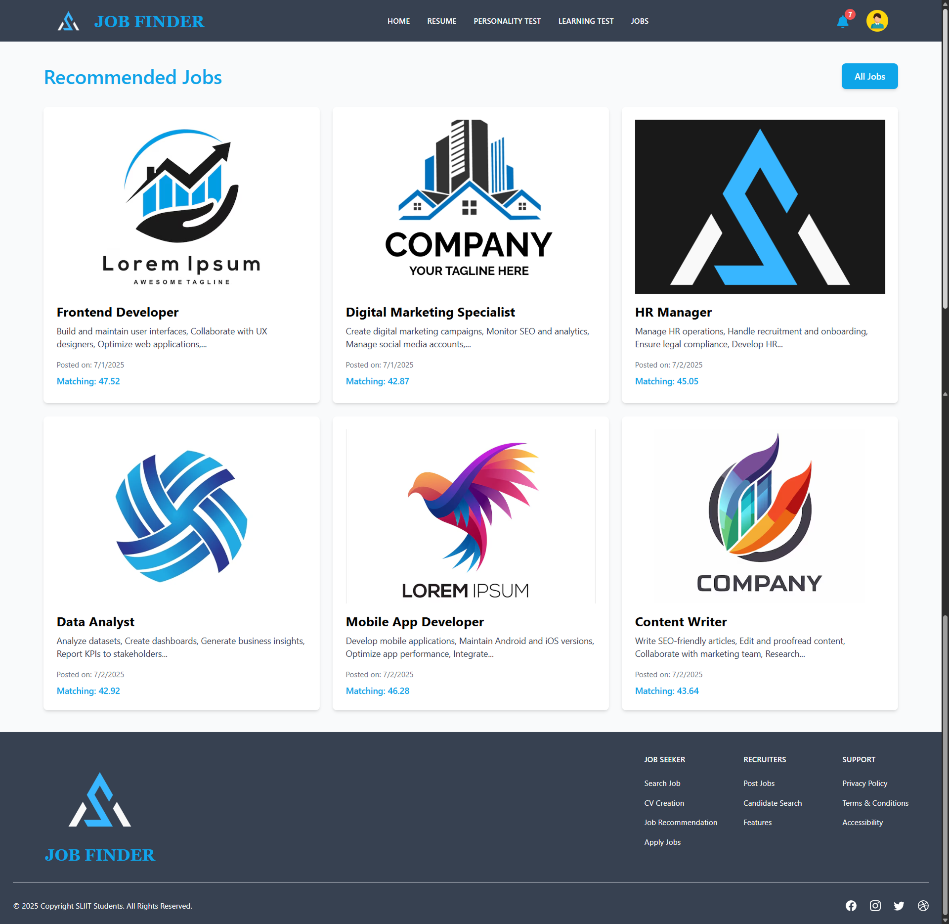 Job Portal Web Application UI Screenshot 22