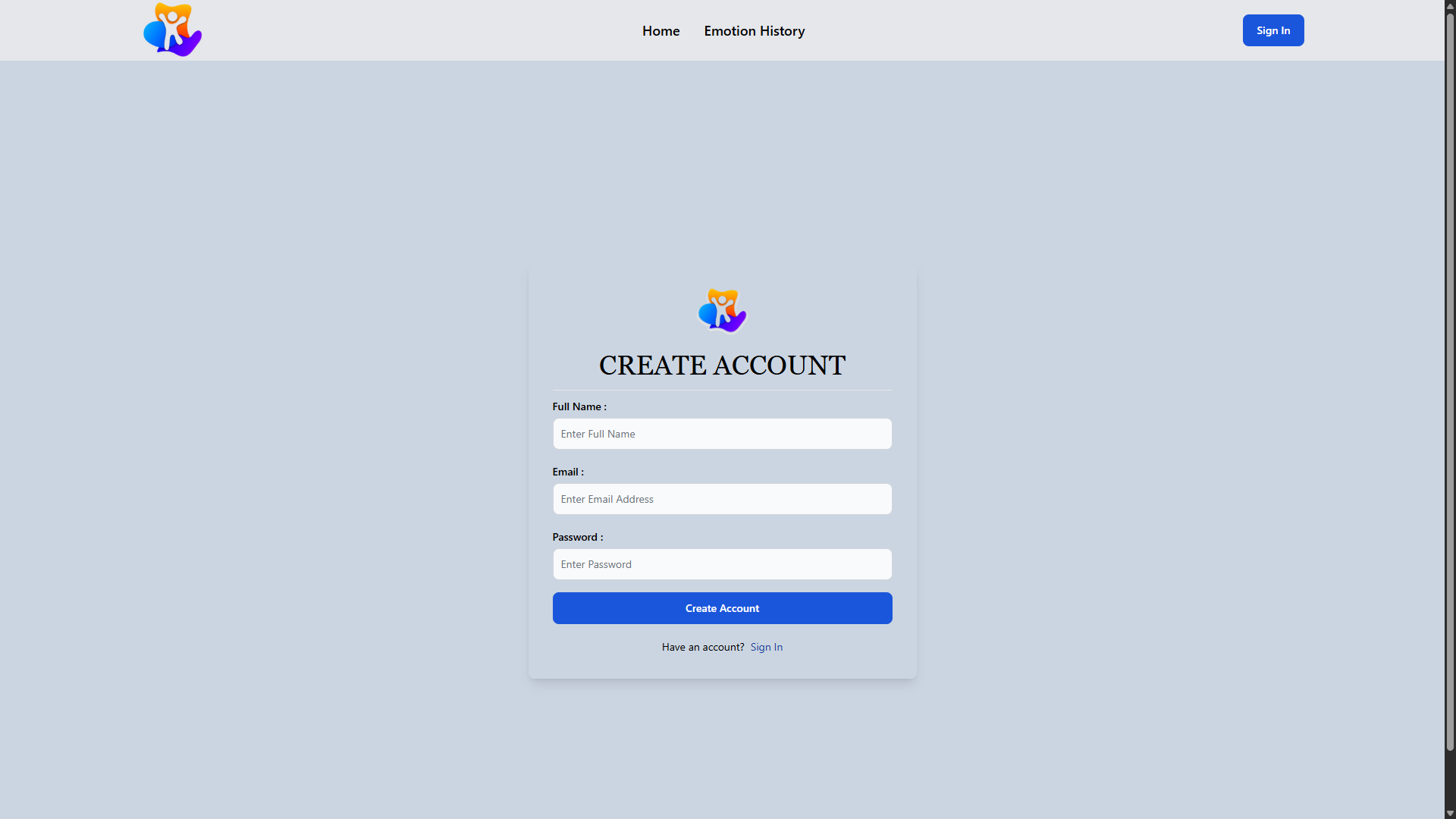 Emotion Tracking and Game Activity Platform UI Screenshot 25