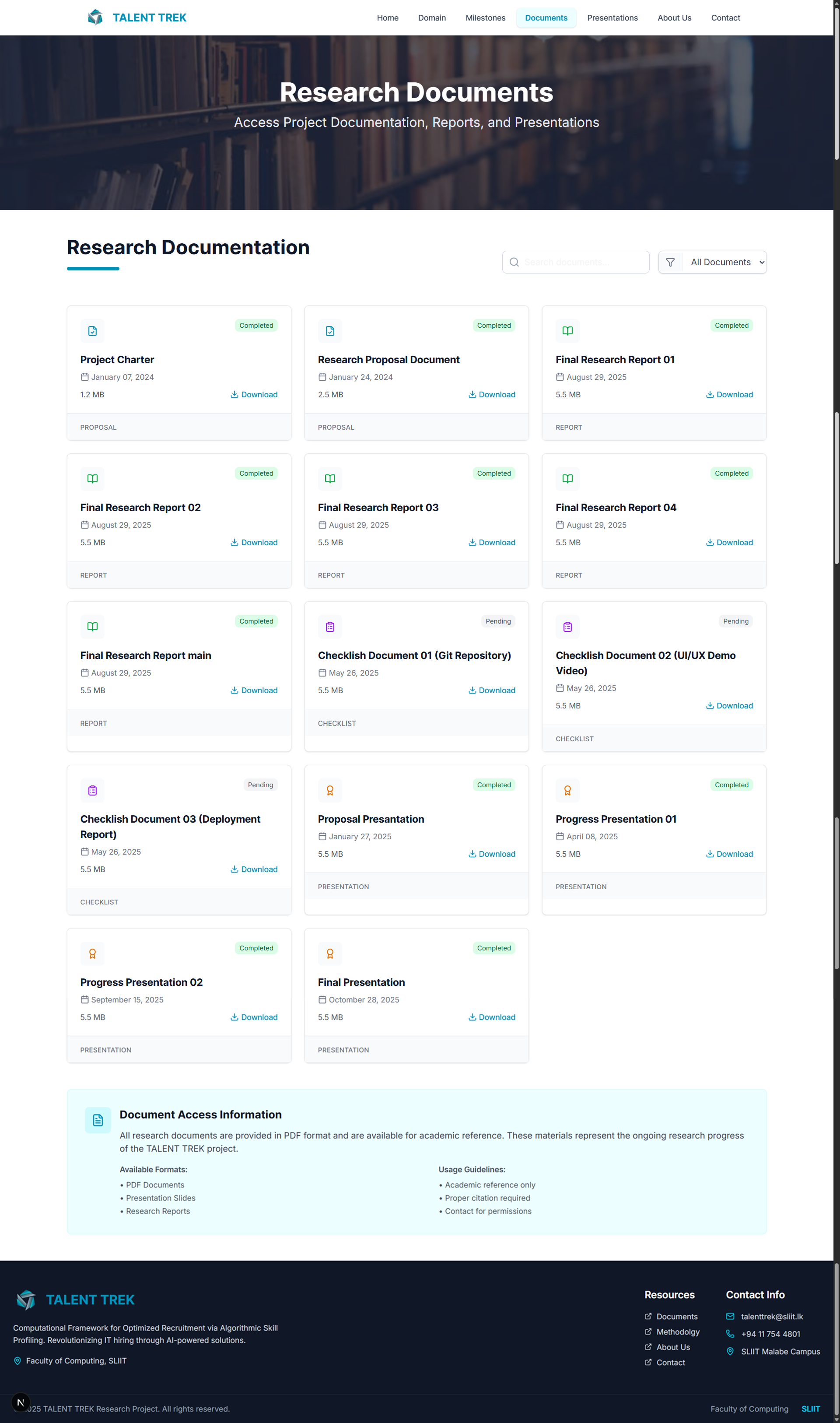 Talent Trek Website UI Screenshot 6