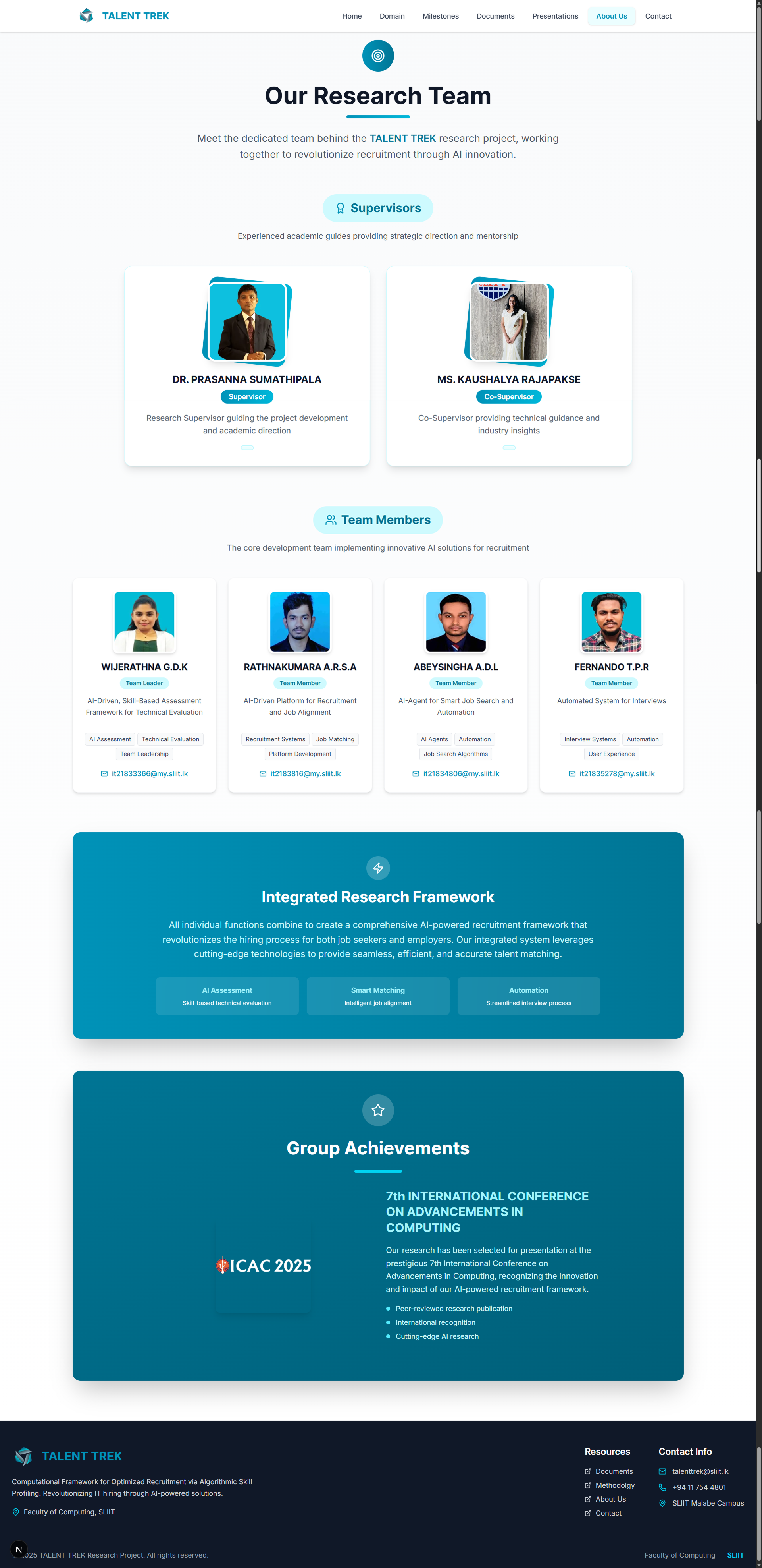 Talent Trek Website UI Screenshot 4