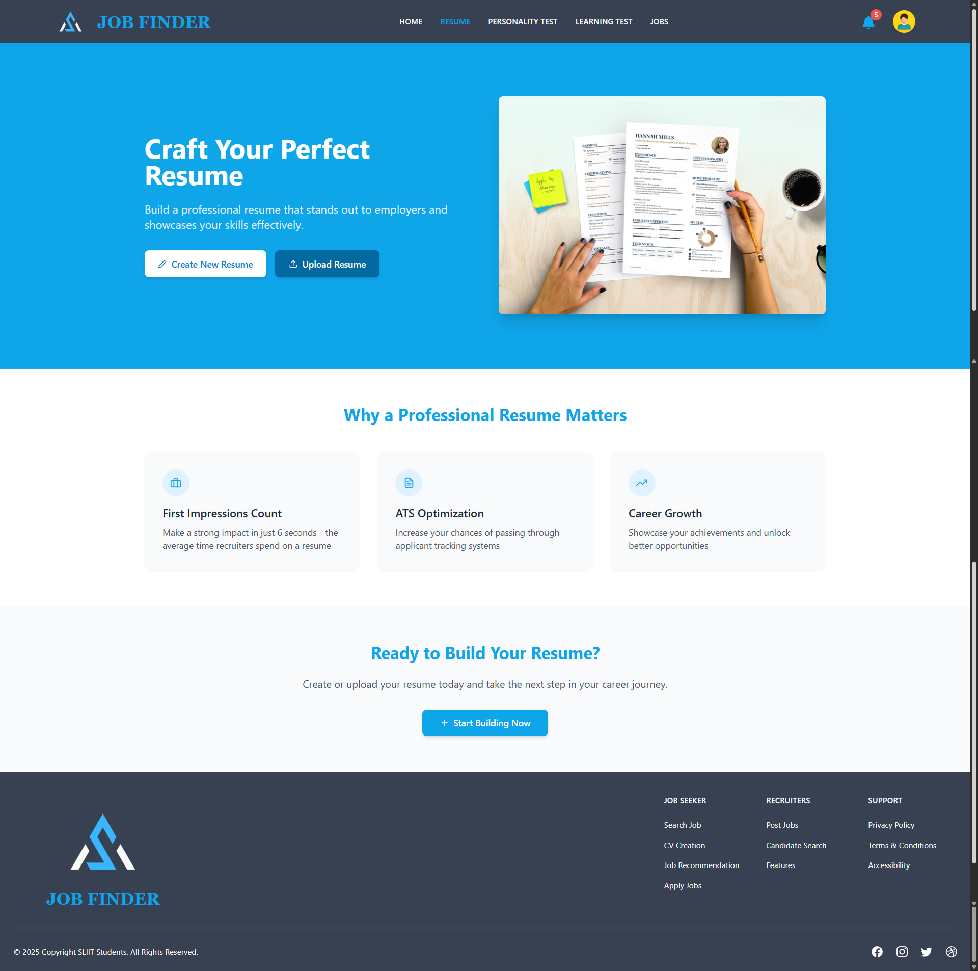 Job Portal Web Application UI Screenshot 2