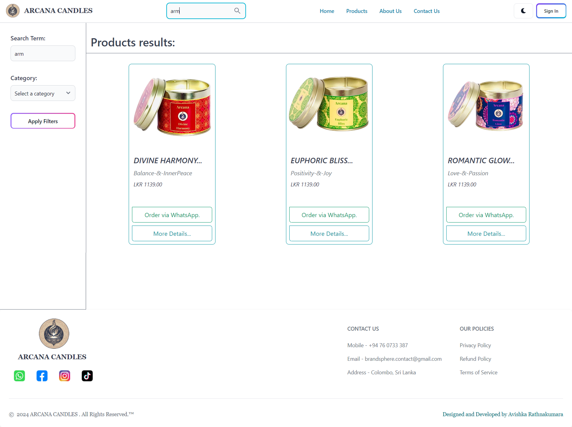 Arcana Candle UI Screenshot 7