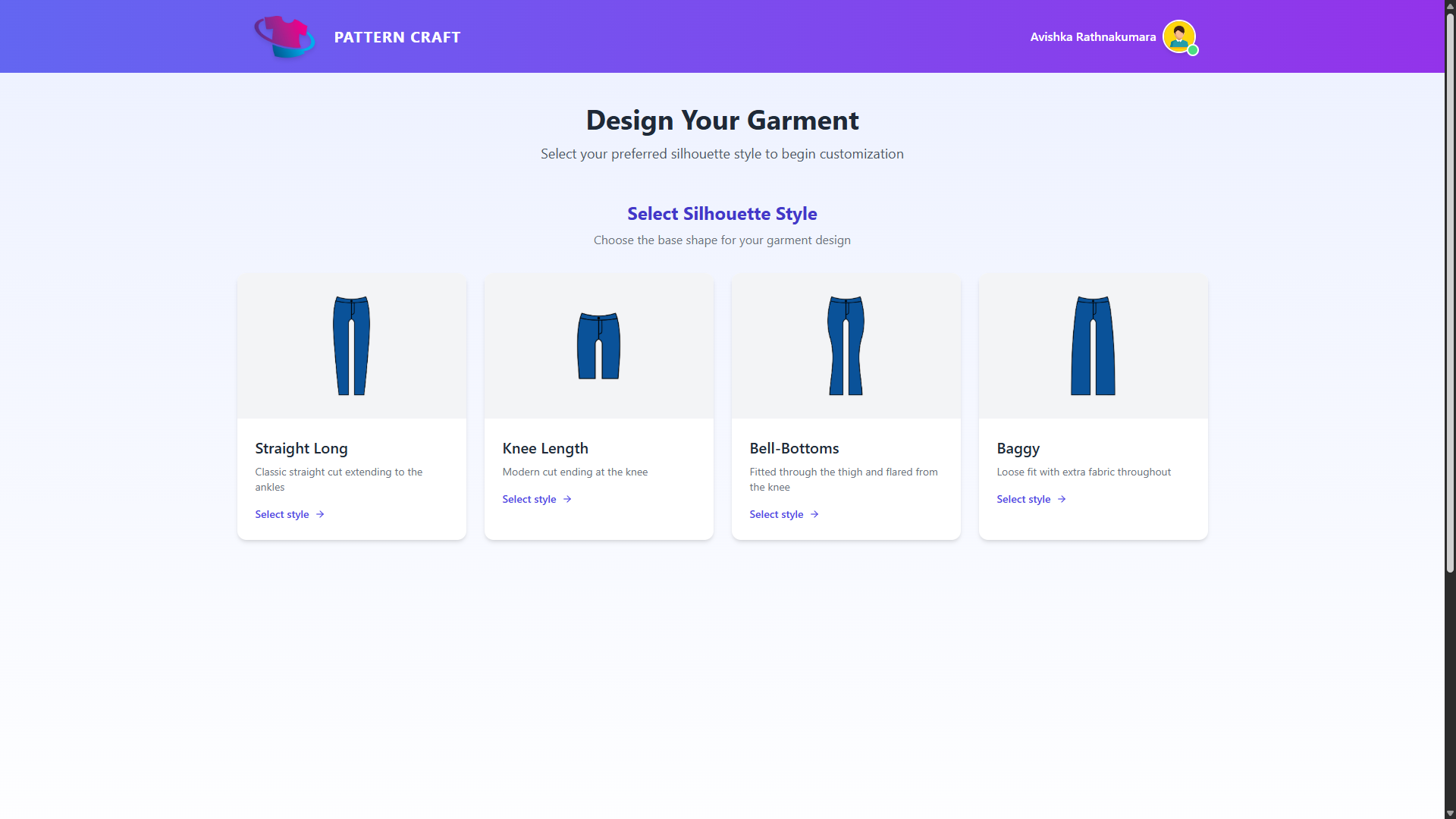 Garment Pattern Prediction UI Screenshot 5