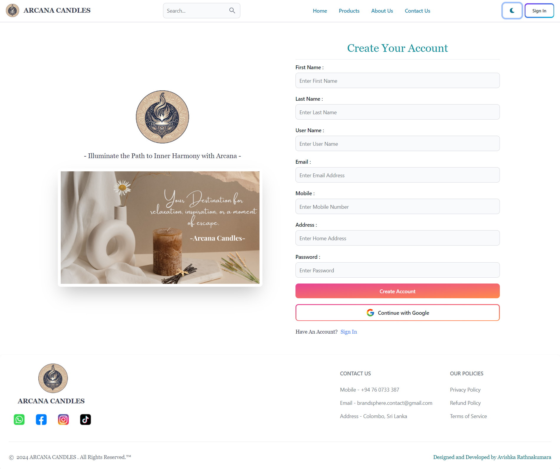 Arcana Candle UI Screenshot 9