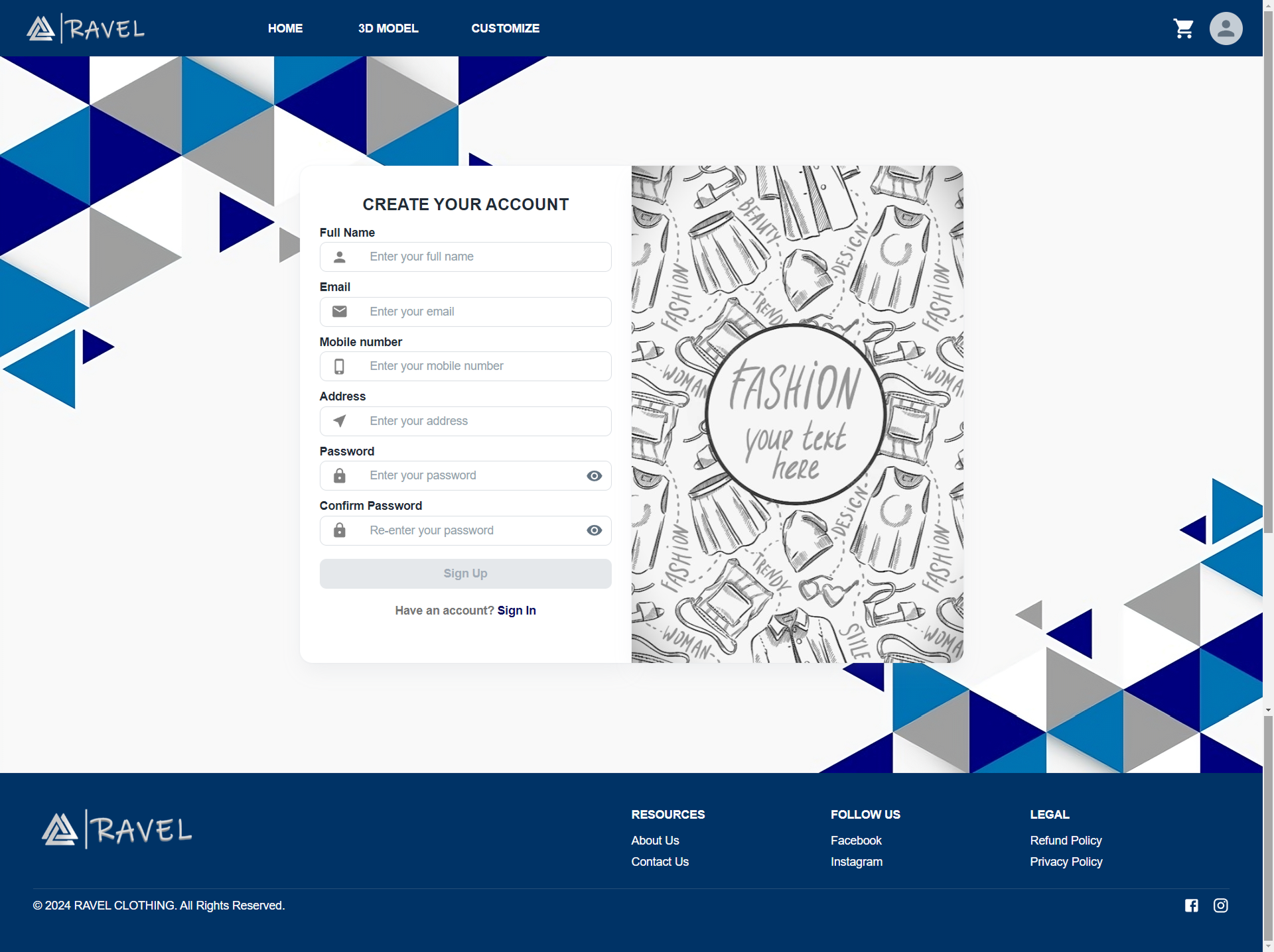 Virtual Dressing Room UI Screenshot 8