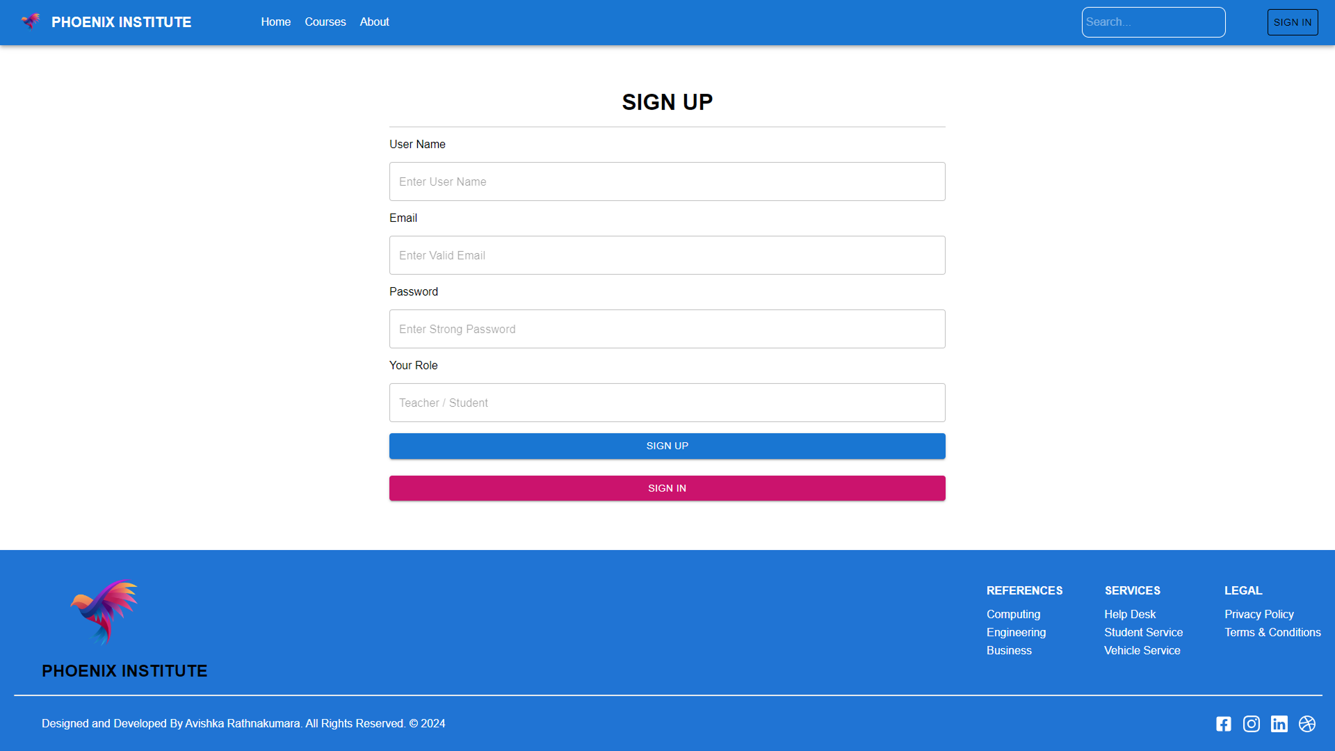 Student Management UI Screenshot 11