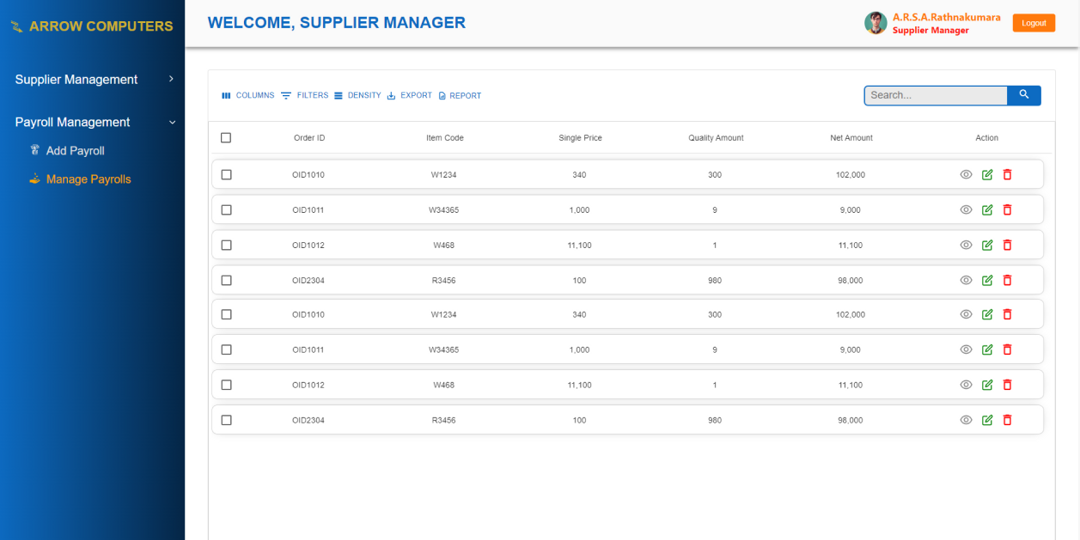 Supplier Management