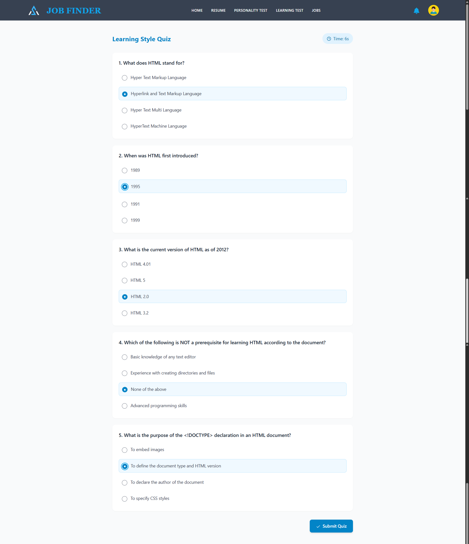 Job Portal Web Application UI Screenshot 13