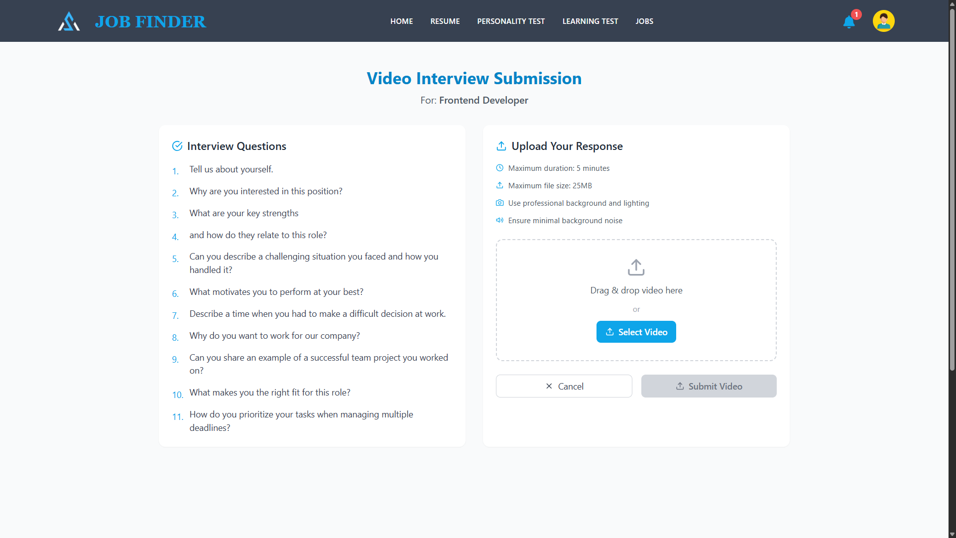 Job Portal Web Application UI Screenshot 30